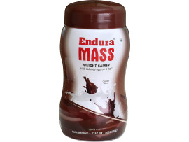 Endura Mass Weight Gainer | Mass Gainer | Gain Weight, Post Workout, 74 g Carbohydrate, 15 g Protein, Healthy Fats (Chocolate, 500g,)